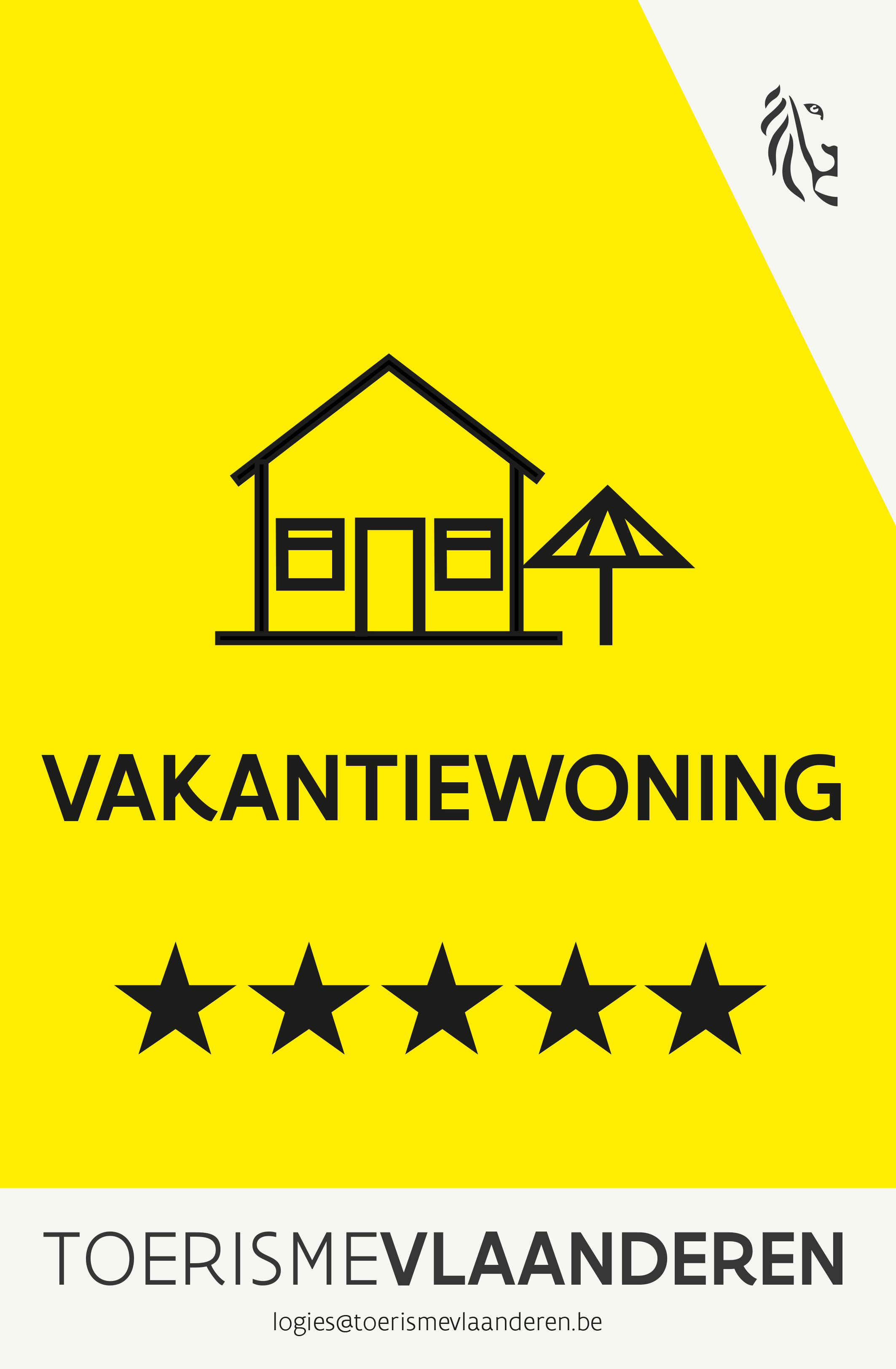 5 sterren toerisme vlaanderen